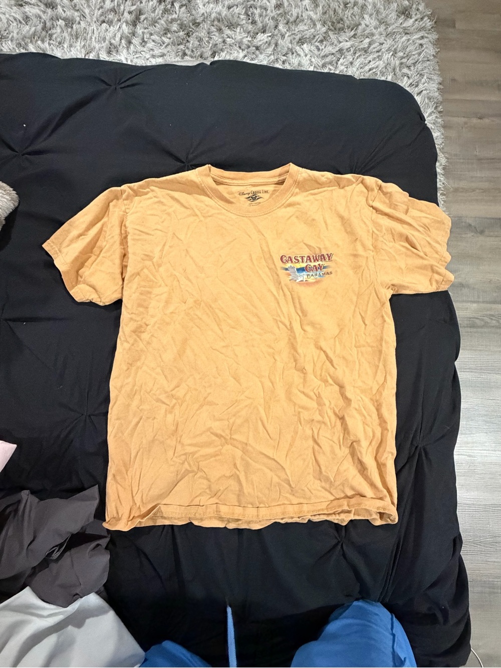 Disney Castaway Orange Short-Sleeve Graphic Tee